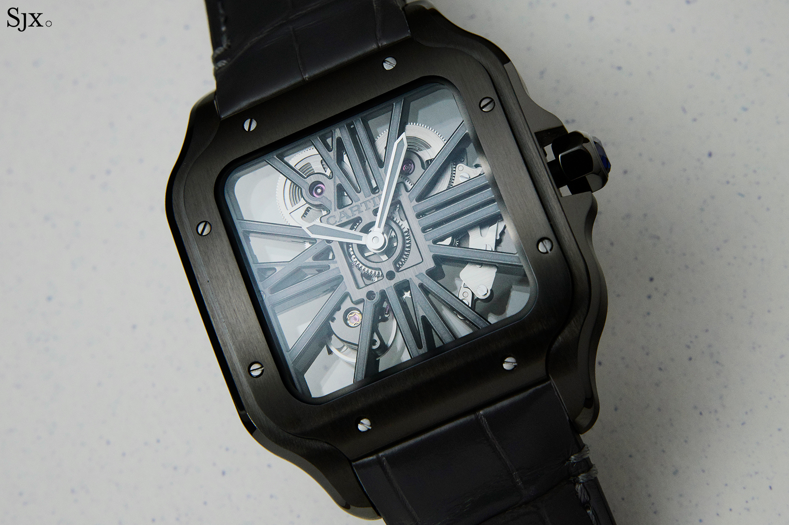 cartier santos skeleton replica