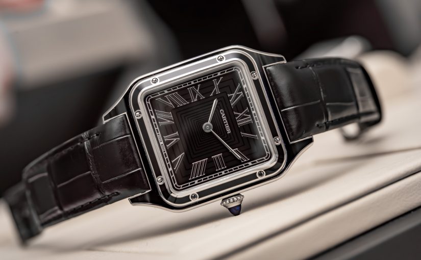 Cheap Cartier Santos-Dumont Replica Watches With New Lacquer Bezel